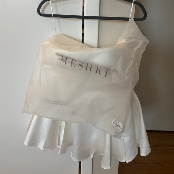MESHKI Eileen Mini Dress White NWT - Picture 6 of 9